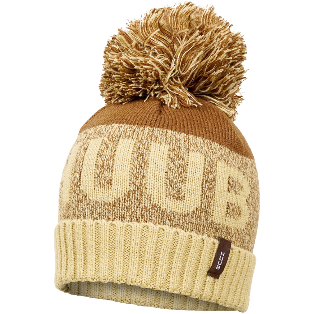 Bonnet à Pompon « HUUB » 2026 BOBHATOC - Couleur Avoine / Chocolate